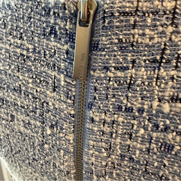 NWT Calvin Klein Textured Gray Midi Dress Sz 6 - Picture 4 of 7